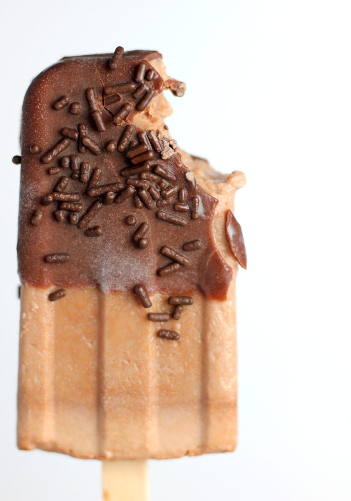 chocolate popsicles are a delicious august summer treat